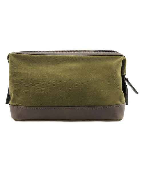 Canvas Gladstone Washbag | Olive