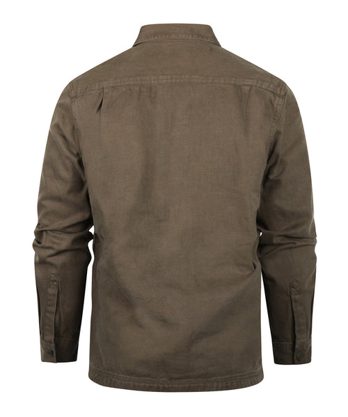 Barbour Lingfield Canvas Overshirt | Groen