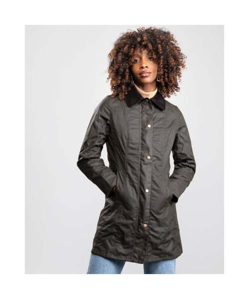 Barbour Belsay Wax Jacket Women | Olive