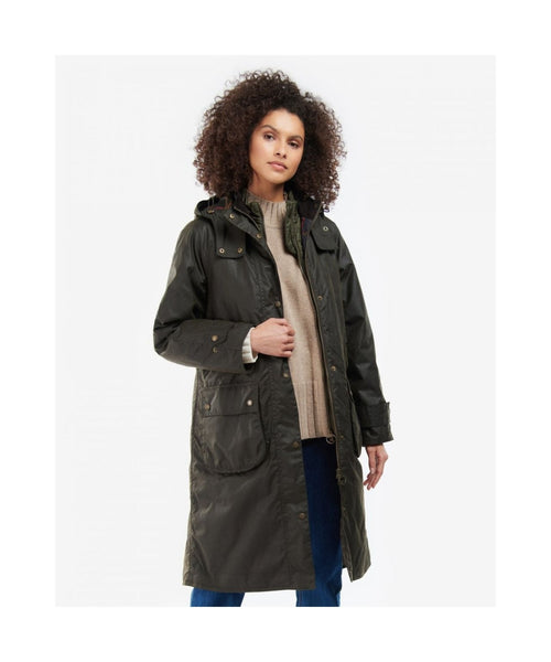 Barbour Cannich Wax Jacket Women | Olive