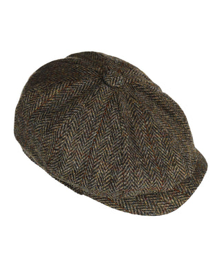 Scott Harris Tweed Newsboy Cap | Groen