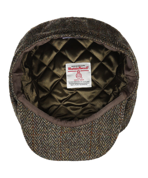 Scott Harris Tweed Newsboy Cap | Groen